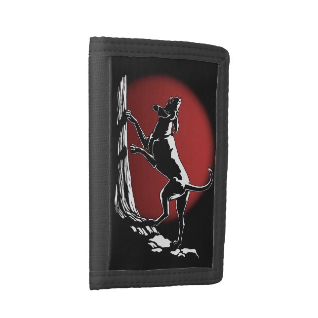 Hound Dog Wallet Cool Hunting Dog Art Wallet Gifts (Side)