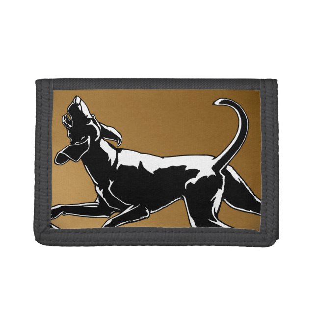 Hound Dog Wallet Cool Hunting Dog Art Wallet Gifts (Front)