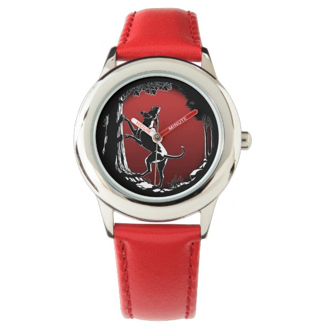 Hound Dog Watch Kid's Dog Lover Wrist Watch (Front)