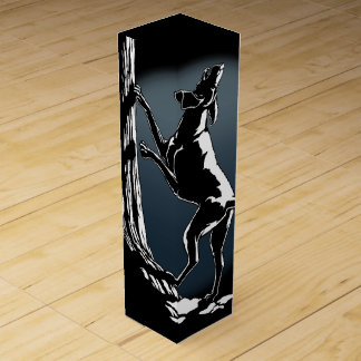 Hound Dog Wine Box Custom Hunting Dog Art Wine Box