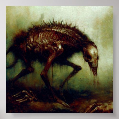 Hound of The Wastes  Matte Paper Print