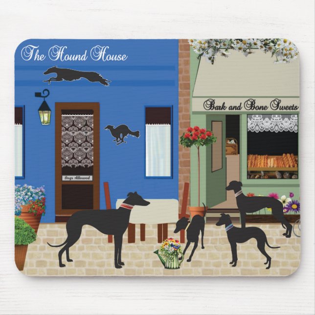 Hound on the Town  Mouse Pad (Front)