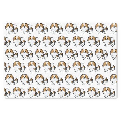 Hound Tricolor Pomeranian Cute Cartoon Dog Pattern Tissue Paper