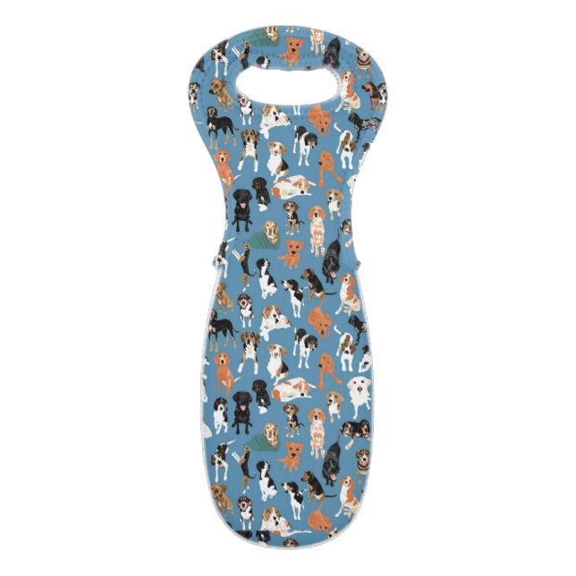 Hound Wine Tote (Back Flat)