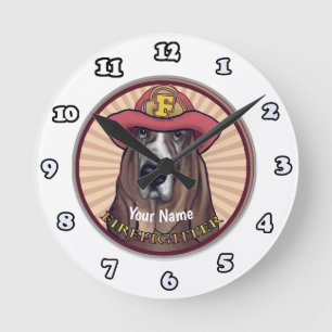Hounddog Firefighter   clock