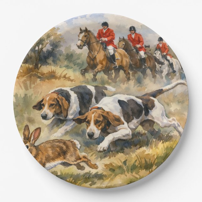 Hounds & Hare  Paper Plates (Front)