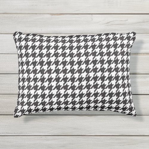 Hounds Tooth Pattern Outdoor Pillow