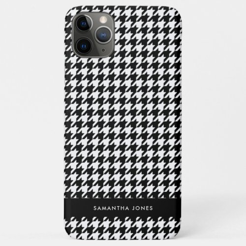 Hounds Tooth Personalized iPhone 11 Pro Max Case