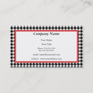 Houndstooth Appointment Reminder Card