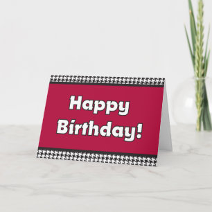 Houndstooth Birthday Card