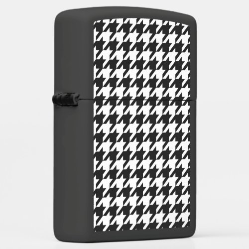 Houndstooth black and White Zippo Lighter