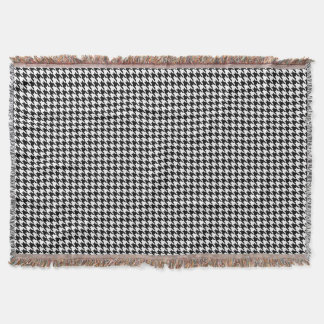 Houndstooth Black & White Classic Throw Blanket