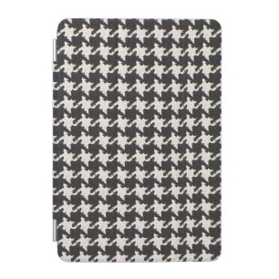 Houndstooth Black White Pattern iPad Mini Cover