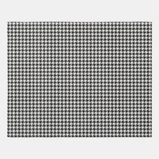 Houndstooth Black & White Pattern Rug