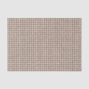 Houndstooth Brown Pattern Tissue Paper