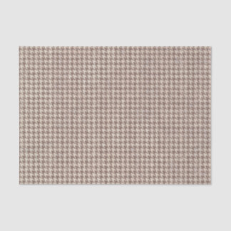 Houndstooth Brown Pattern Tissue Paper