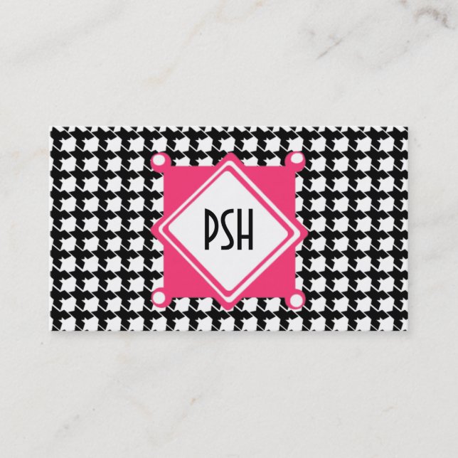 Houndstooth Business Card (Front)