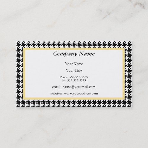 Houndstooth Business Card
