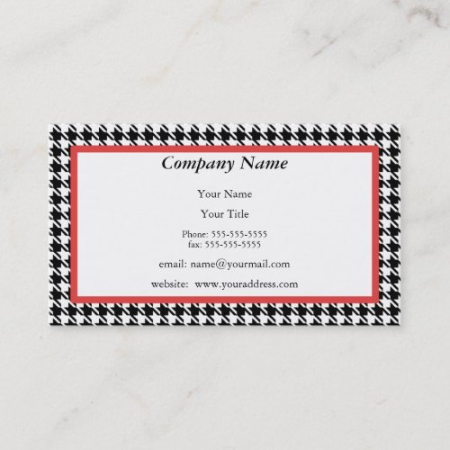 Houndstooth Business Card