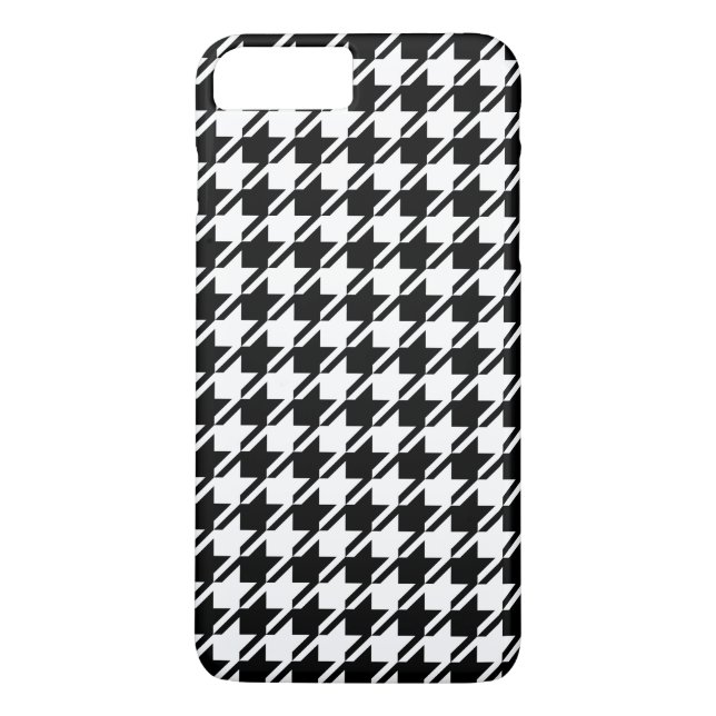 Houndstooth BW Rpt Pattern Case-Mate iPhone Case (Back)