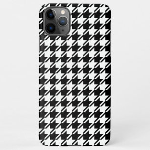 Houndstooth BW Rpt Pattern iPhone 11Pro Max Case