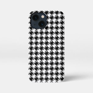 Houndstooth BW Rpt Pattern iPhone 13 Mini Case
