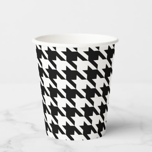 Houndstooth Check Paper Cup