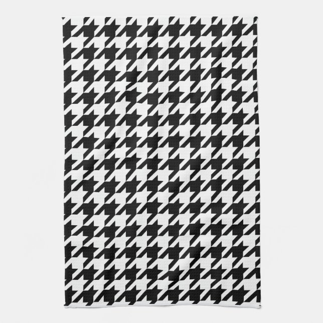 houndstooth check pattern towel (Vertical)