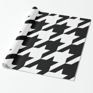 HOUNDSTOOTH CHECK WRAPPING PAPER