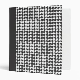 Houndstooth Classic 3 Ring Binder