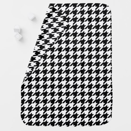 Houndstooth classic weaving pattern baby blanket