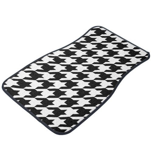 Houndstooth classic weaving pattern car floor mat