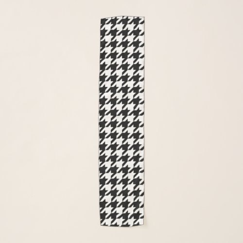 Houndstooth classic weaving pattern scarf