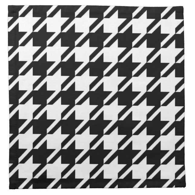 Houndstooth Cocktail Napkins (Front)