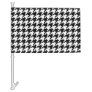 Houndstooth - Customize Background Color Car Flag