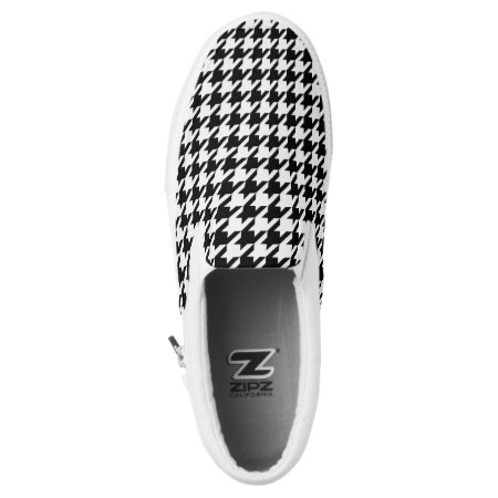 Houndstooth - Customize Background Color Slip-on Sneakers