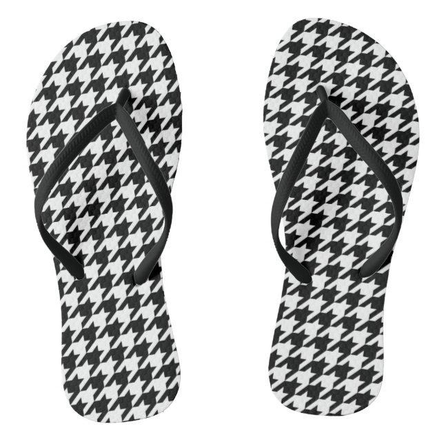 Houndstooth Flip Flops (Footbed)