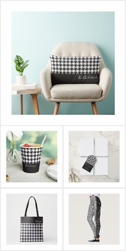 Houndstooth Home Decor, Party Supplies, and Gifts