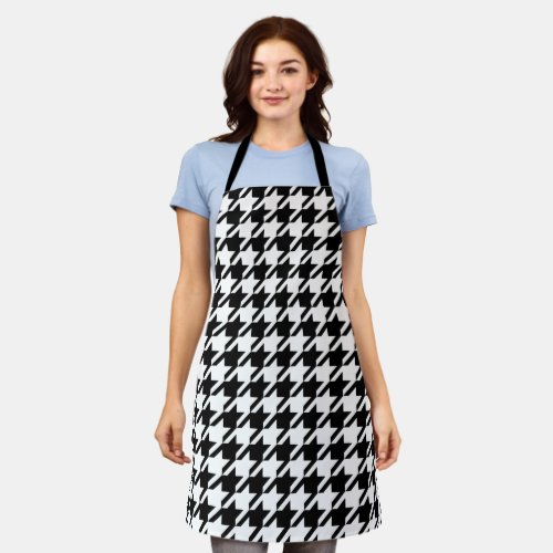 Houndstooth Large Classic Pattern Apron