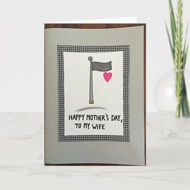 Houndstooth Mothers Day Card (Front)