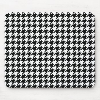 Houndstooth Mousepad by Regella at Zazzle