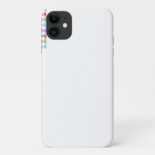 Houndstooth Multicolor+White Big Pattern Case-Mate iPhone Case (Back)