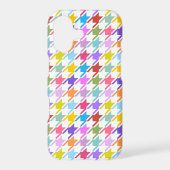 Houndstooth Multicolor+White Pattern Samsung Galaxy Case (Back)