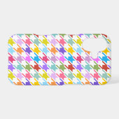 Houndstooth Multicolor+White Pattern Samsung Galaxy Case (Back Horizontal)