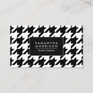 Houndstooth Pattern Business Card