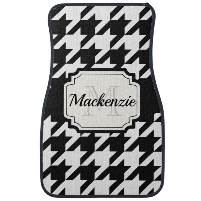 Houndstooth Pattern Car Floor Mat (Front)