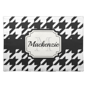 Houndstooth Pattern Cloth Placemat