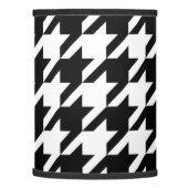 Houndstooth Pattern in Black and White Lamp Shade (Left)