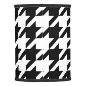 Houndstooth Pattern in Black and White Lamp Shade (Back)