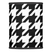 Houndstooth Pattern in Black and White Lamp Shade (Front)